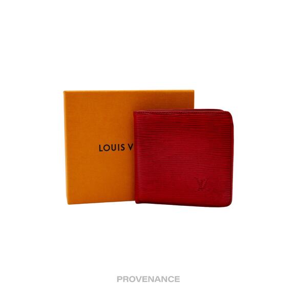 🔴 Louis Vuitton MALLETIER Marco Wallet - Red Epi Leather - Picture 1 of 10